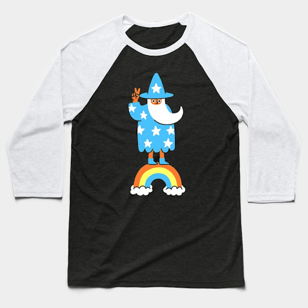 Chill Wizard Baseball T-Shirt by obinsun